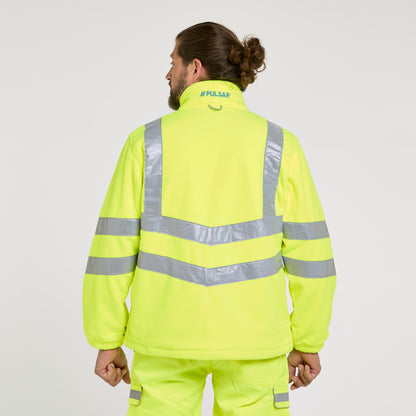 Interactive Fleece Jacket Yellow - Recycled Content
