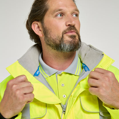 Mesh Lined Coverall Yellow - Recycled Content