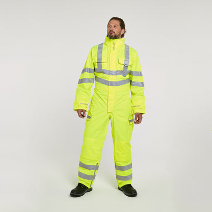 Mesh Lined Coverall Yellow - Recycled Content