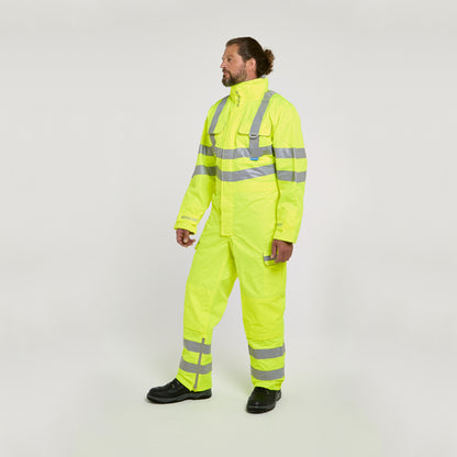 Mesh Lined Coverall Yellow - Recycled Content