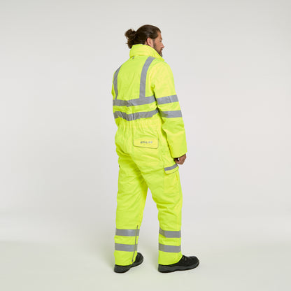 Mesh Lined Coverall Yellow - Recycled Content