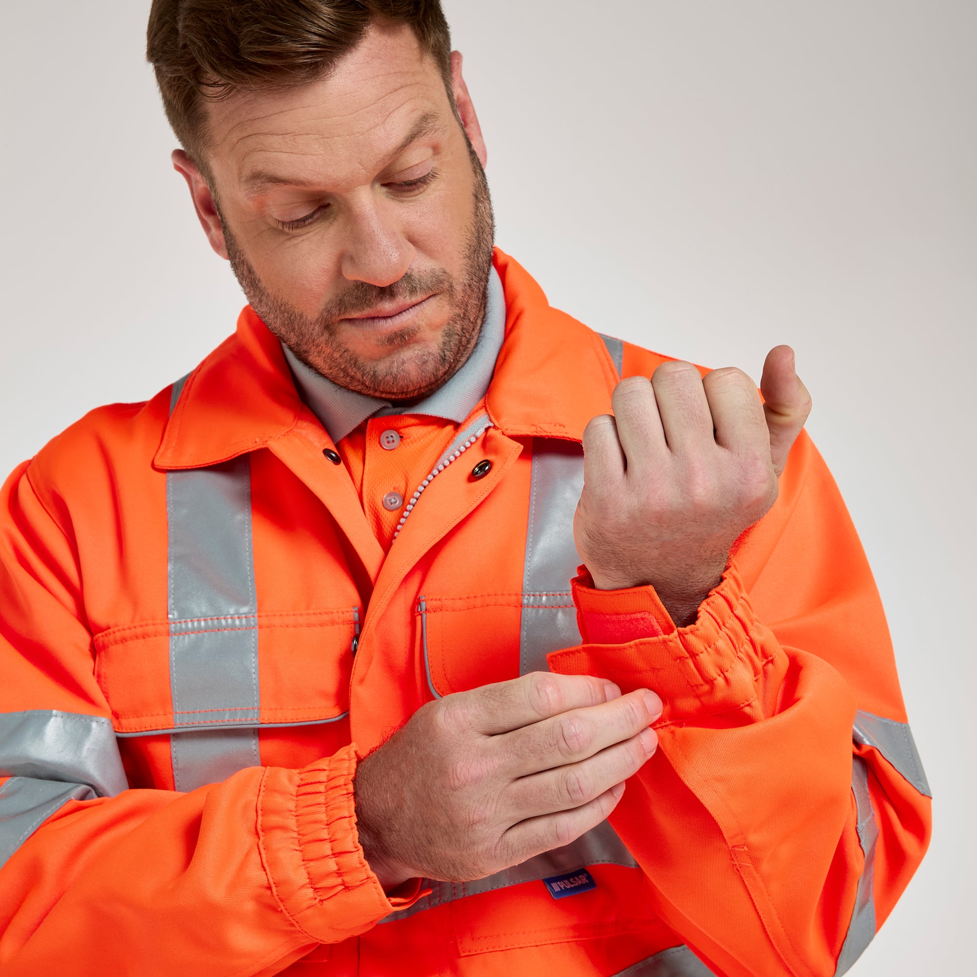 PULSAR® PROTECT Combat Coverall Orange – High-Visibility Workwear