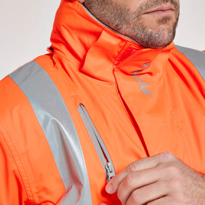 Padded Bomber Jacket Orange - Recycled Content