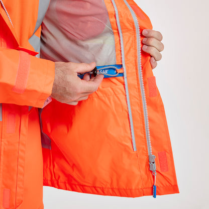 Mesh Lined Storm Coat Orange - Recycled Content