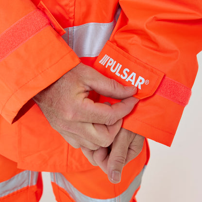 Mesh Lined Storm Coat Orange - Recycled Content
