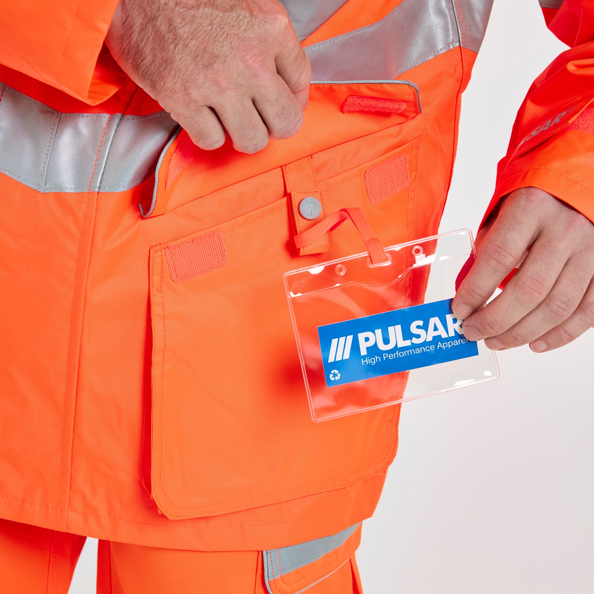 Mesh Lined Storm Coat Orange - Recycled Content