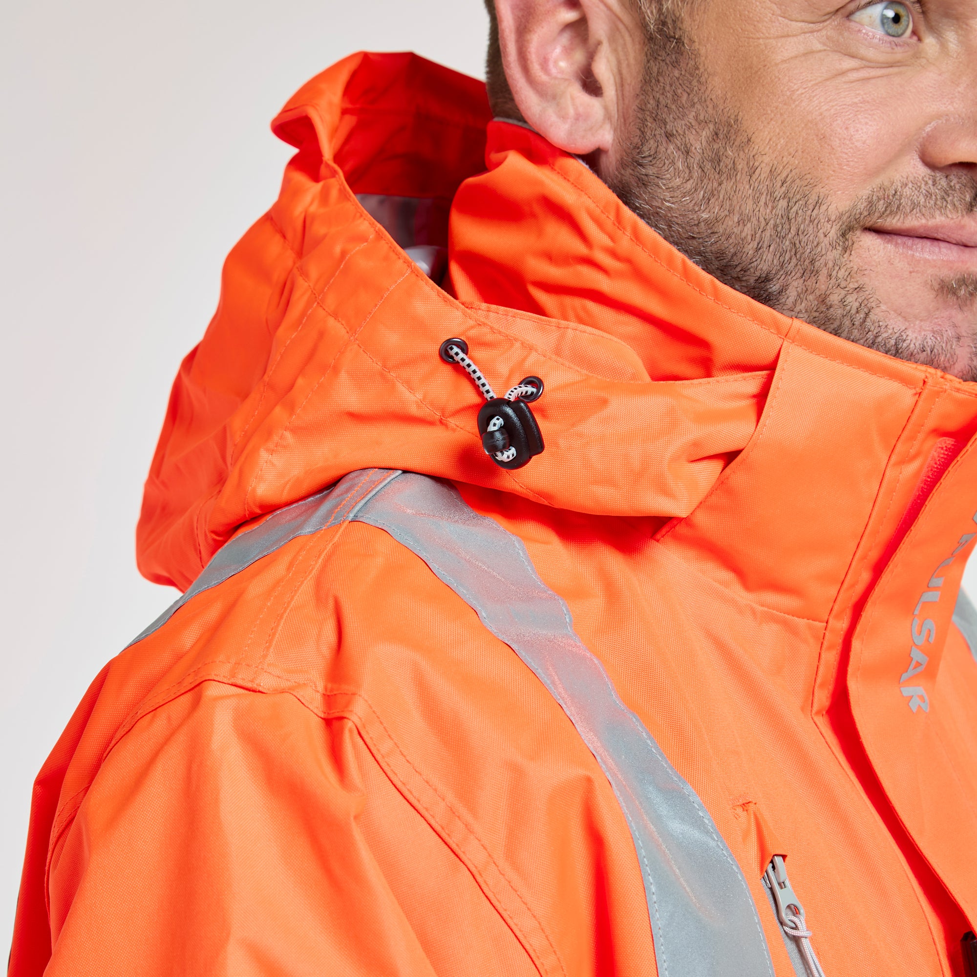 Mesh Lined Storm Coat Orange - Recycled Content