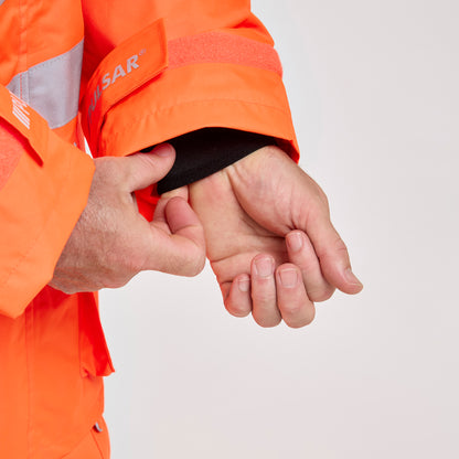 Padded Storm Coat Orange - Recycled Content