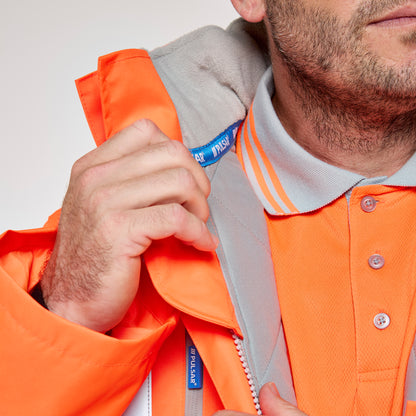 Padded Storm Coat Orange - Recycled Content