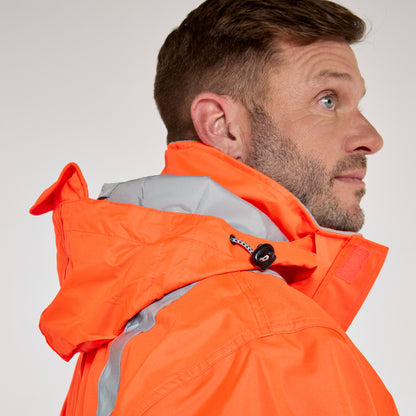 Mesh Lined Coverall Orange - Recycled Content