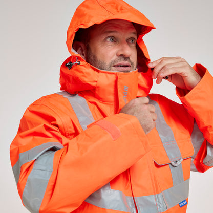 Mesh Lined Coverall Orange - Recycled Content