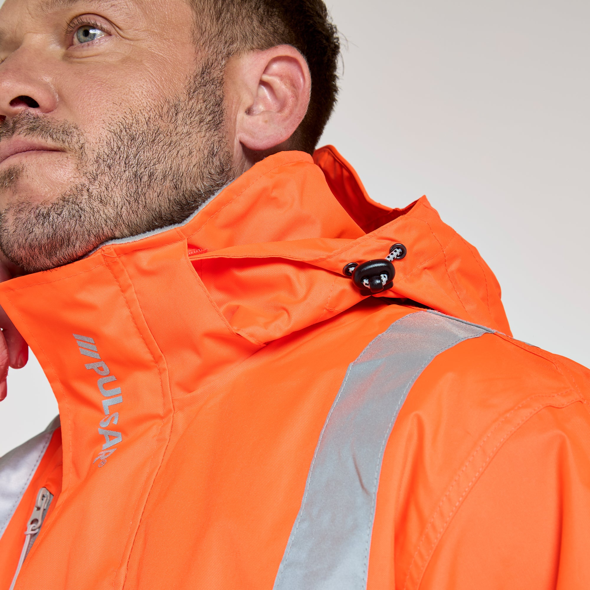 Mesh Lined Bomber Jacket Orange - Recycled Content