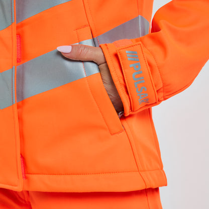 Women's Softshell Orange - Recycled Content