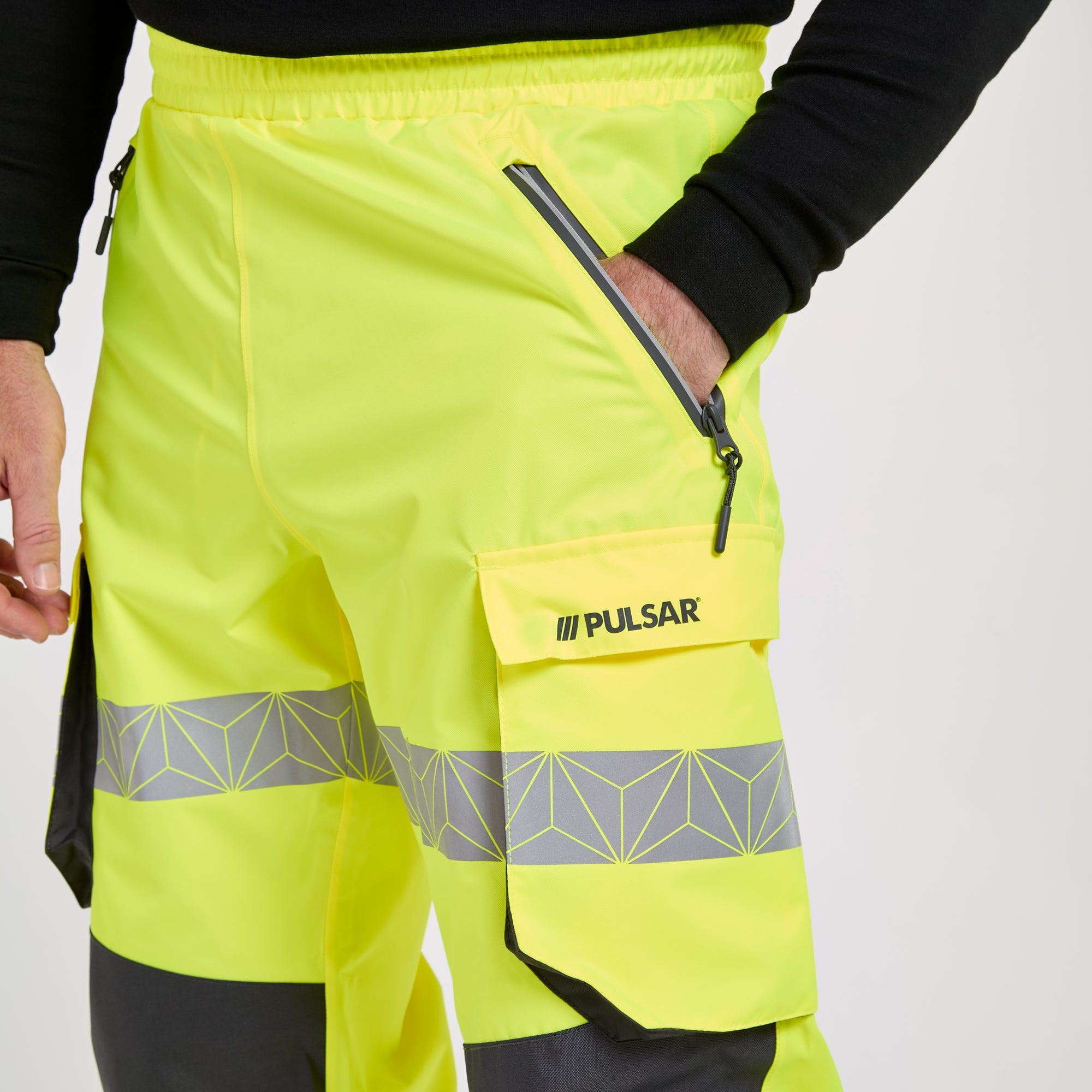 PULSAR® REACT Overtrousers Yellow – High-Visibility Workwear | PULSAR®