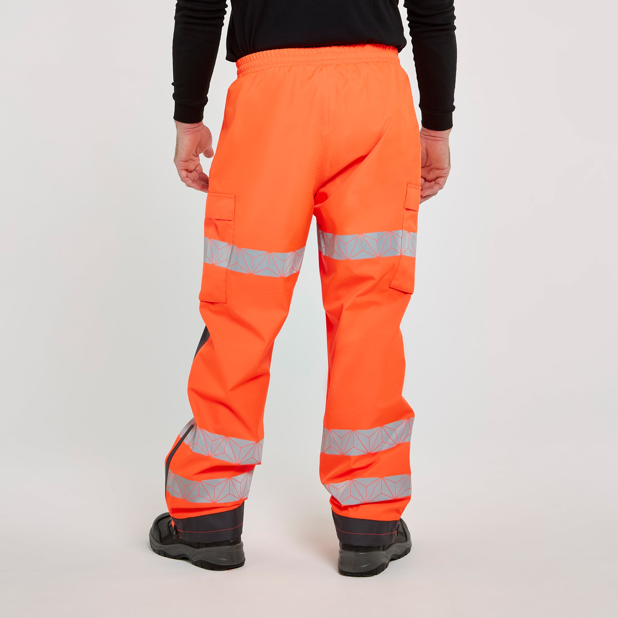 PULSAR® REACT Overtrousers Orange – High-Visibility Workwear | PULSAR®