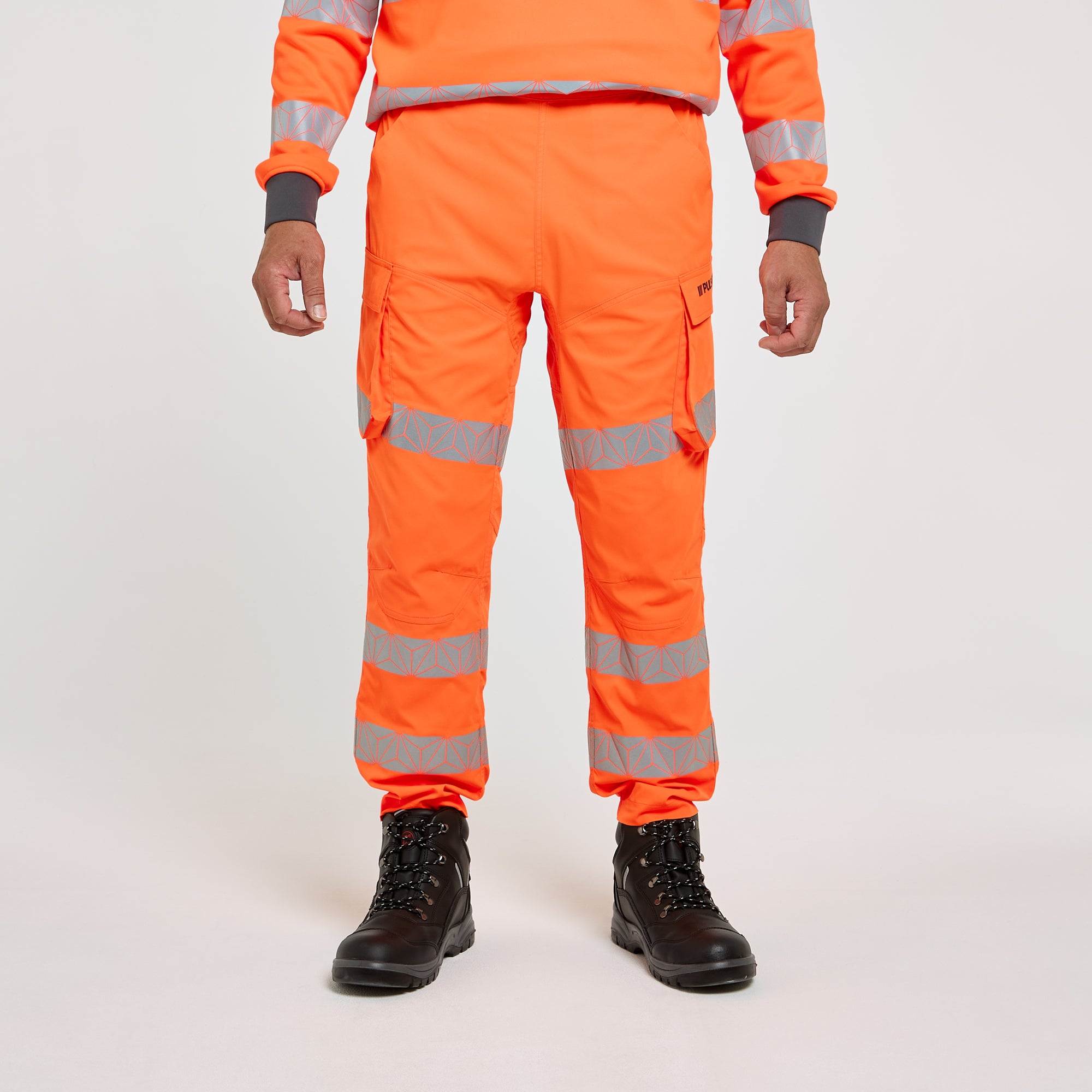 PULSAR® REACT Work Pant Orange – High-Visibility Workwear | PULSAR®